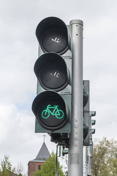 Innovation: Radfahr-Ampel mit Gelbphase. Foto: Karsten Klama